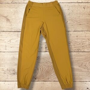 ATHLETA Brooklyn Textured Jogger‎ Pant Women's Size 4 Tuscan Gold